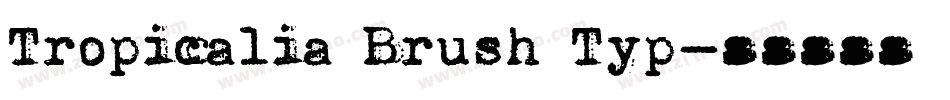 Tropicalia Brush Typ字体转换